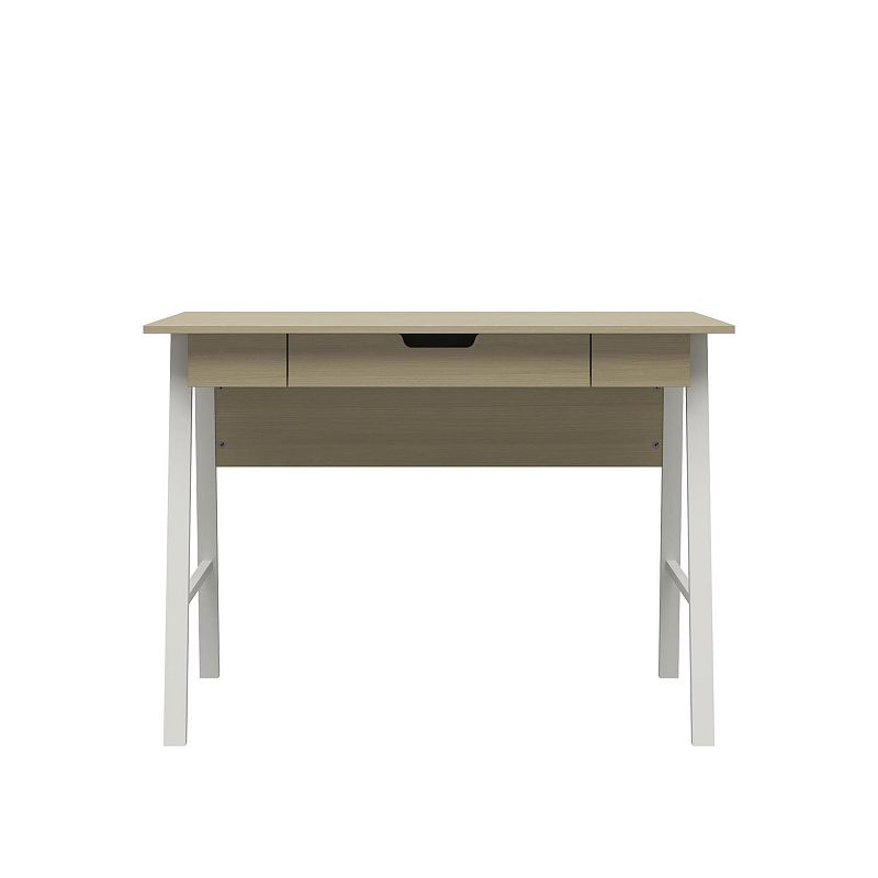Ameriwood Home Oxford Computer Desk with Drawer, Beig/Green