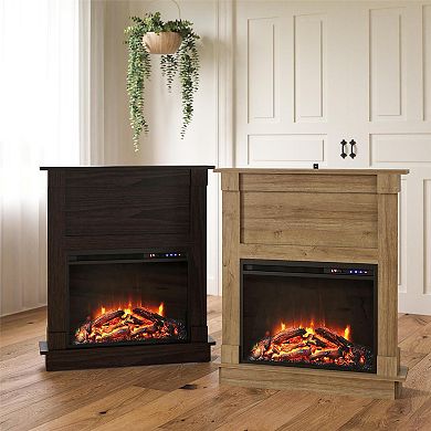 Ameriwood Home Ellsworth Fireplace with Mantel