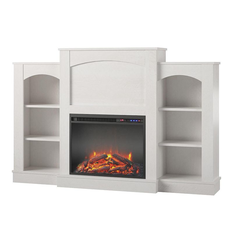 37593954 Ameriwood Home Hawkes Bay Fireplace Mantel with Bo sku 37593954