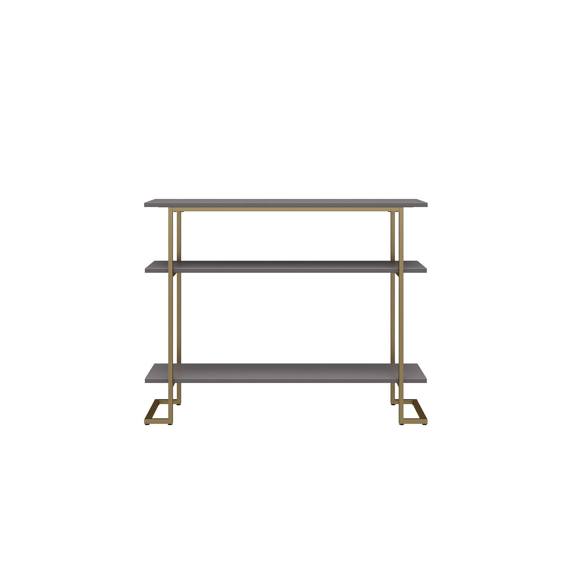 Ameriwood Home Two Shelf Console Sofa Table, Grey Gray