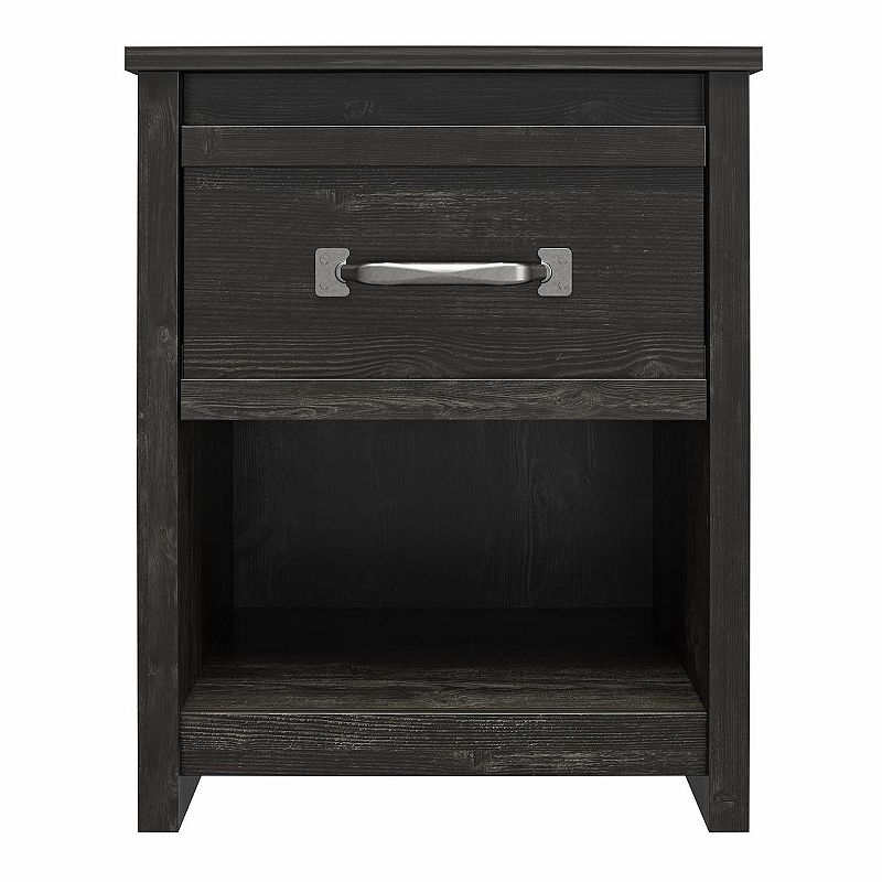 Ameriwood Home Draven Nightstand Table, Black