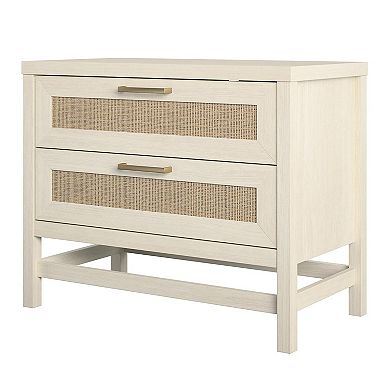 Ameriwood Home Lennon 2-Drawer Nightstand Table