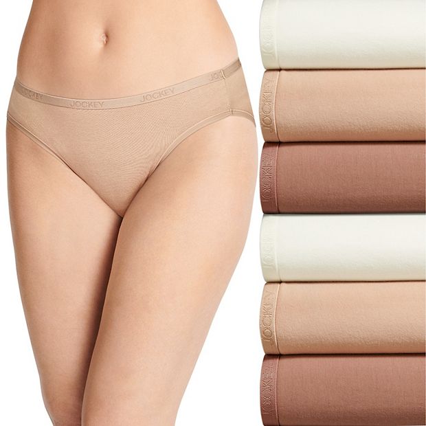 Jockey Women's Underwear Organic Cotton Stretch Logo Modern Brief
