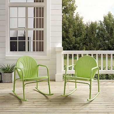 Crosley Griffith Outdoor Metal Rocking Chair 2-Piece Set