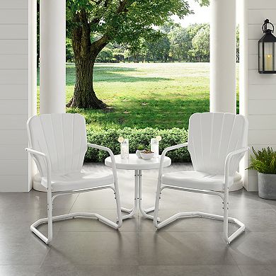 Crosley Ridgeland Outdoor Metal Arm Chair 3-Piece Set