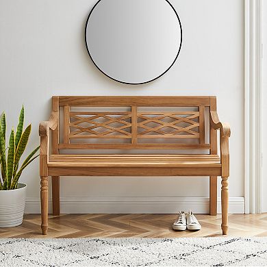 Crosley Olivier Indoor / Outdoor Teak Bench