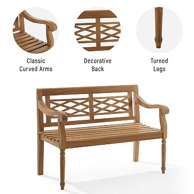 Crosley Olivier Indoor / Outdoor Teak Bench