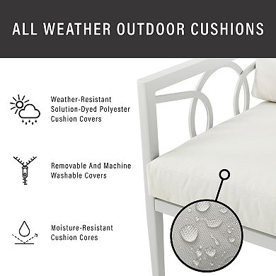 Crosley Ashford Outdoor Metal Conversation 2-Piece Set