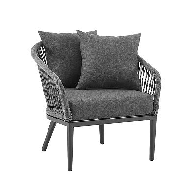 Crosley Dover Indoor / Outdoor Rope Arm Chair 2-Piece Set