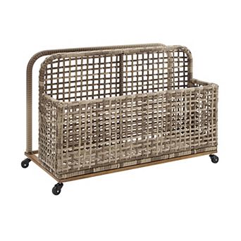 Crosley Ridley Outdoor Wicker & Metal Pool Storage Caddy