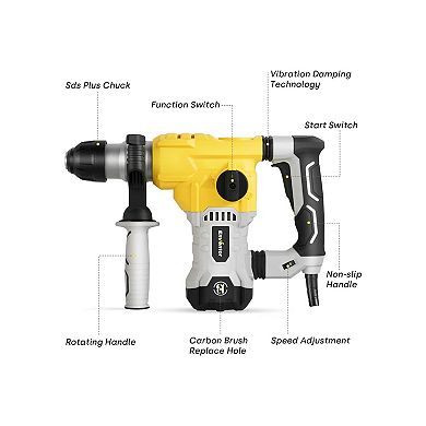 Enventor Yellow Rotary Hammer Drill