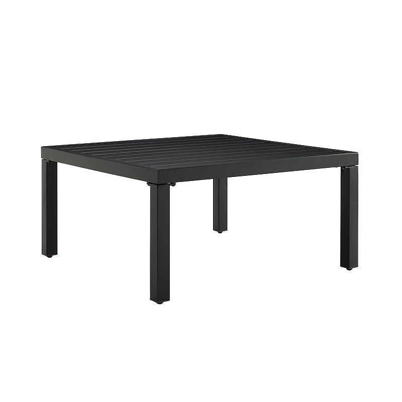 Crosley Piermont Outdoor Metal Sectional Coffee Table, Black