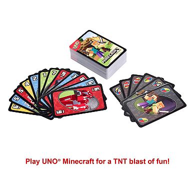 Mattel UNO Minecraft Video Game-Themed Card Game
