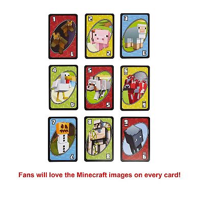 Mattel UNO Minecraft Video Game-Themed Card Game