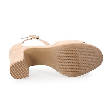 LC Lauren Conrad Amberr Women's Block Heel Dress Sandals