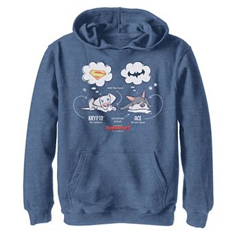 Boys 8-20 DC Super Pets Sleepy And Dreaming Krypto And Ace Hoodie