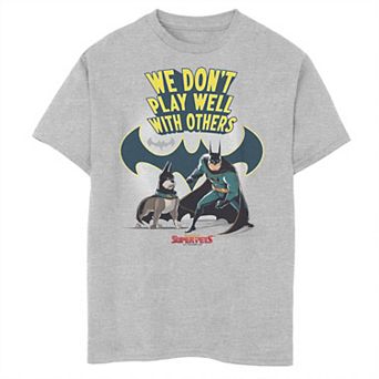 Boys 8-20 DC Super Pets Don't Play Well With others Batman And Ace Graphic Tee