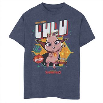 Boys 8-20 DC Comics Super Pets Kneel Before Lulu Badge Graphic Tee