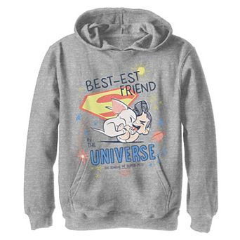 Boys 8-20 DC Super Pets Best-Est Friend In Universe Krypto And Superman Hoodie