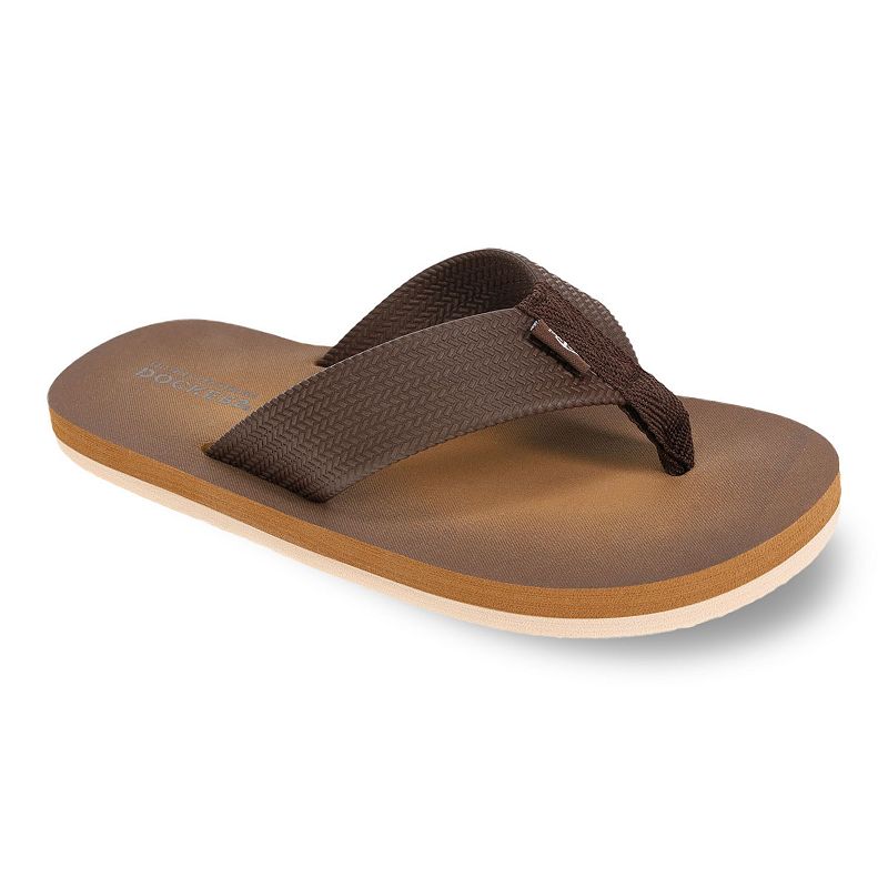 FBS4684ADKBROWN Dockers Little Kid Boys Flip Flop Sandals, Boys, S sku FBS4684ADKBROWN