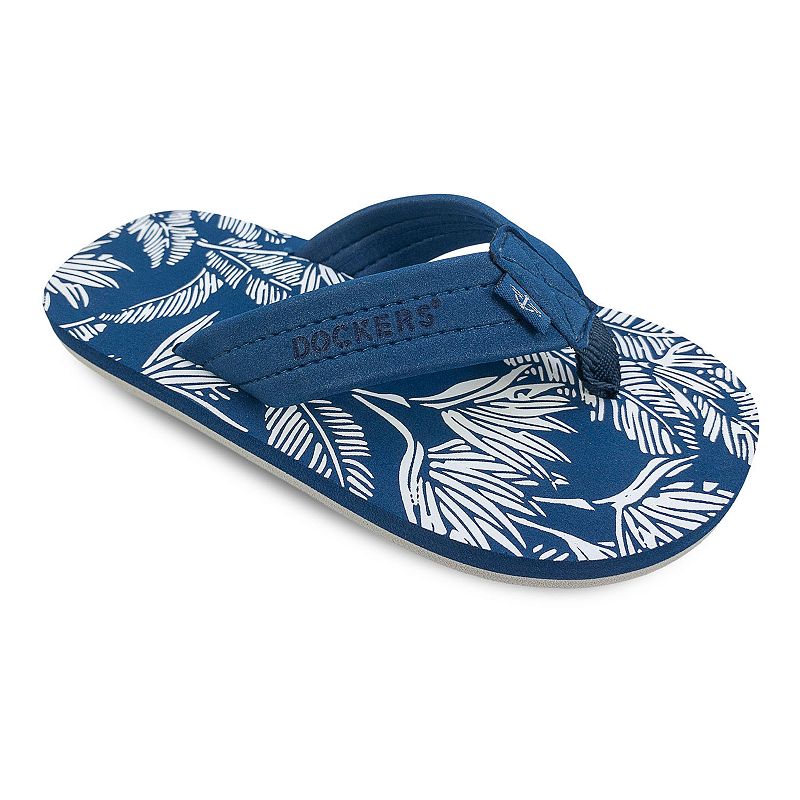 FBS4687ADKNAVY Dockers Palm Print Little Kid Boys Flip Flop Sanda sku FBS4687ADKNAVY