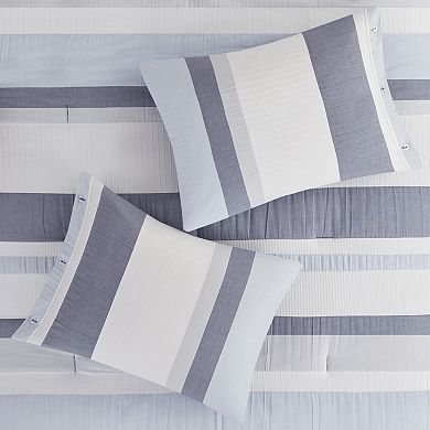 Madison Park Levi Antimicrobial & Hypoallergenic Jacquard Comforter Set with Coordinating Pillows