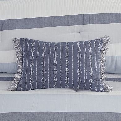 Madison Park Levi Antimicrobial & Hypoallergenic Jacquard Comforter Set with Coordinating Pillows