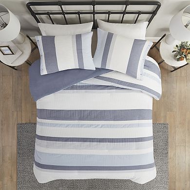 Madison Park Levi Jacquard Antimicrobial Comforter Set with Shams