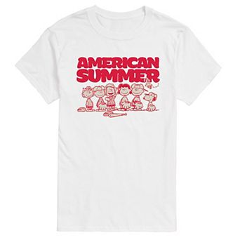 Men's Peanuts Summer Baseball Tee