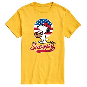 Men's Peanuts Snoopy Baseball Tee