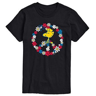 Men's Peanuts Woodstock Peace Tee