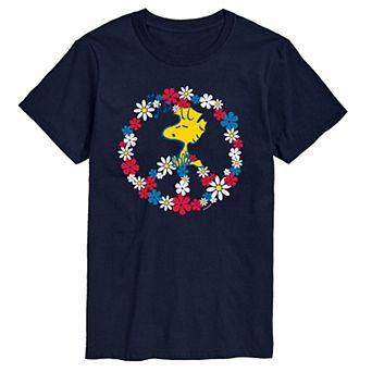 Men's Peanuts Woodstock Peace Tee