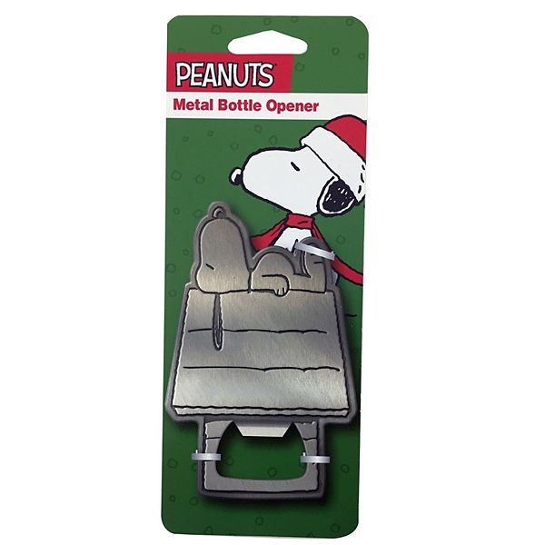 ICUP Peanuts Snoopy's Holiday Doghouse Metal Bottle Opener