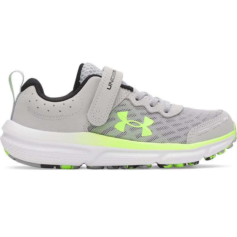 Under Armour Preschool Assert 10 AC Kids' Running Shoes, Boy's, Size: 3, Mod Gray Green