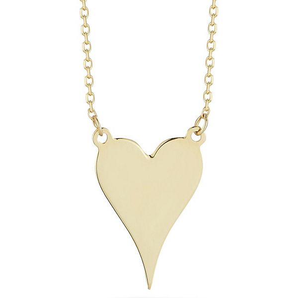 LUMINOR GOLD Dagger Heart Pendant Necklace