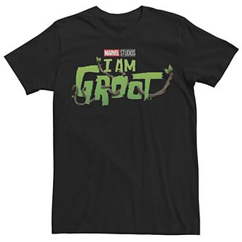Men's Marvel I am Groot Green Logo Tee