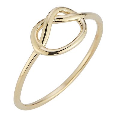 LUMINOR GOLD 14k Gold Knot Stackable Ring