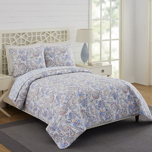 Vera Bradley Morning Shells Quilt Set with Shams
