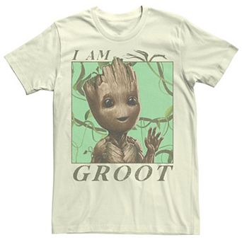 Men's Marvel I am Groot Jungle Vibes Portrait Tee
