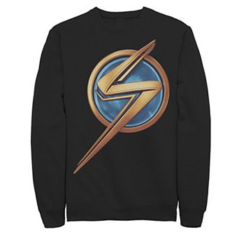 Men's Ms. Marvel Bronze And Blue Logo Icon Sweatshirt