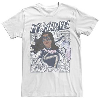 Men's Marvel Ms. Marvel Doodle cover Tee