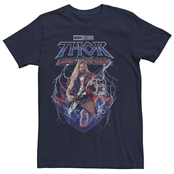 Men's Marvel Thor Love And Thunder Distressed Rock Thor Tee