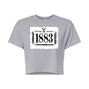Juniors' 1883 Wood Logo Cropped Tee
