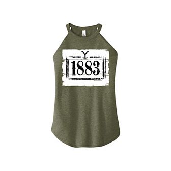 Juniors' 1883 High Neck Tank Top