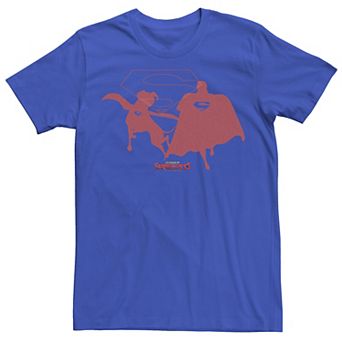 Men's DC Super Pets Super Hero Duo Superman and Krypto Tee