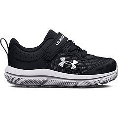  Under Armour Women's Surge 3 Slip On, (001) Black/Black/White,  5, US