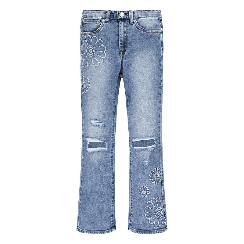 UPC 196327901295 product image for Girls 7-16 Levi's® 726 High Rise Flare Jeans, Girl's, Size: 10, Med Blue | upcitemdb.com