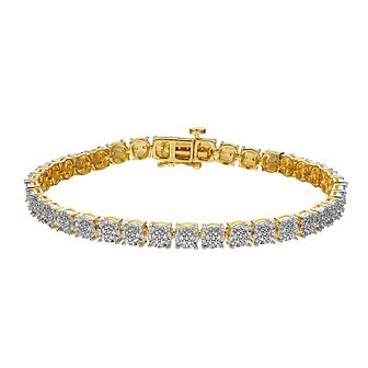 Sterling Silver 1/4 Carat T.W. Diamond Fashion Bracelet