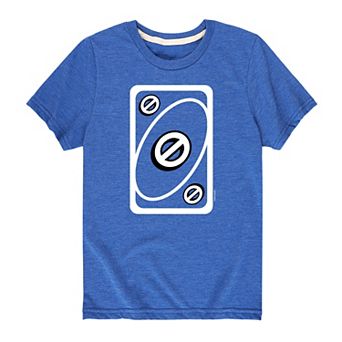 Boys 8-20 Mattel UNO Blue Skip Card Graphic Tee