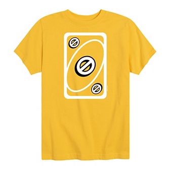 Boys 8-20 Mattel UNO Yellow Skip Card Graphic Tee